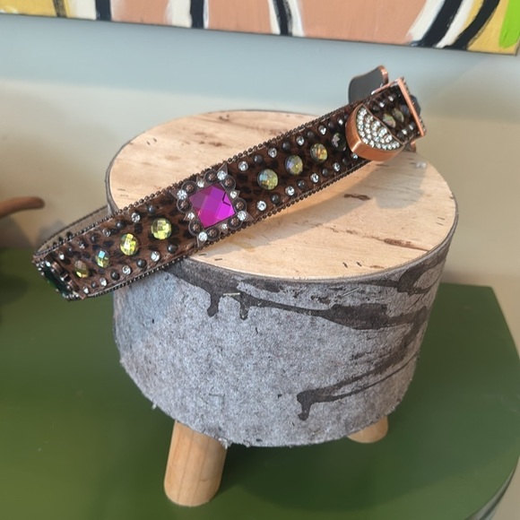 Leopard Print Rhinestone Belt main image 11